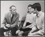 Henry Fonda and unidentified others in rehearsal for the 1968 stage production of The Front Page