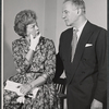 Wendy Hiller and Eric Portman in rehearsal for the stage production Flowering Cherry