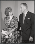 Wendy Hiller and Eric Portman in rehearsal for the stage production Flowering Cherry