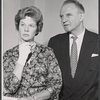 Wendy Hiller and Eric Portman in rehearsal for the stage production Flowering Cherry