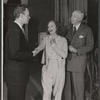 Tallulah Bankhead [center] and unidentified others in rehearsal for the stage production Eugenia