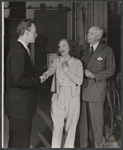 Tallulah Bankhead [center] and unidentified others in rehearsal for the stage production Eugenia