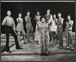 Alberta Bradford [center], Bobby Hill, Rhetta Hughes, Damon Evans, Vivian Reed [left] and unidentified others in the stage production Don't Bother Me I Can't Cope