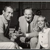 Darren McGavin, director Tyrone Guthrie, and Judith Barcroft in rehearsal for the stage production Dinner at Eight
