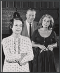Ruth Ford, Jeffrey Lynn, and June Havoc in rehearsal for the stage production Dinner at Eight