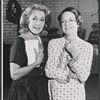 June Havoc and Ruth Ford in rehearsal for the stage production Dinner at Eight