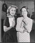 June Havoc and Ruth Ford in rehearsal for the stage production Dinner at Eight