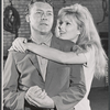 Robert Burr and Pamela Tiffin in rehearsal for the stage production Dinner at Eight