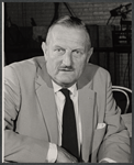 Director Tyrone Guthrie during rehearsal for the stage production Dinner at Eight