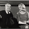 Gilbert Miller and Jennifer West in rehearsal for the stage production Diamond Orchid