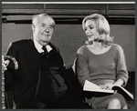 Gilbert Miller and Jennifer West in rehearsal for the stage production Diamond Orchid