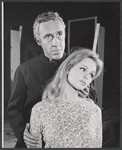 Jason Robards and Lynda Day in rehearsal for the stage production The Devils