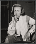 Sylvia Daneel in rehearsal for the stage production A Desert Incident