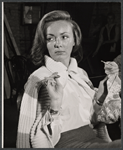 Sylvia Daneel in rehearsal for the stage production A Desert Incident
