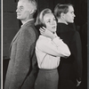 Shepperd Strudwick, Sylvia Daneel and Paul Roebling in rehearsal for the stage production A Desert Incident