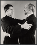 David Carradine and Stefan Gierasch in publicity photo for the stage production The Deputy