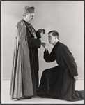 Fred Stewart and David Carradine in publicity photo for the stage production The Deputy