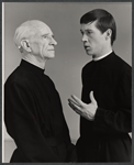 Studio portrait of Robert Harris and David Carradine in the stage production The Deputy