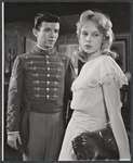 Doug Lambert and Sandy Dennis in the 1959 tour of the stage production The Dark at the Top of the Stairs