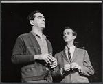 James Patterson and unidentified in the replacement cast of The Collection & The Dumbwaiter