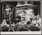 Kenneth Haigh, Edgar Daniels, Colleen Dewhurst [center] and ensemble in the stage production Caligula