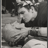 Kenneth Haigh and unidentified in the stage production Caligula
