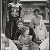 Kenneth Haigh, Colleen Dewhurst and unidentified others in the stage production Caligula