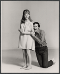 Sue Ane Langdon and Alan Alda in publicity photo for the stage production The Apple Tree