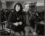 Betty Comden and Adolph Green during rehearsals for the stage production Applause.