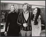Lauren Bacall, Len Cariou, and Diane McAfee in rehearsal for the stage production Applause