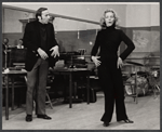 Director/choreographer Ron Field and Lauren Bacall in rehearsal for the stage production Applause