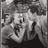 Betty Garrett and Larry Parks in the stage production Bells Are Ringing