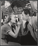 Betty Garrett and Larry Parks in the stage production Bells Are Ringing