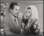 Larry Parks and Betty Garrett in the stage production Bells Are Ringing