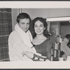 Kenneth Haigh and Colleen Dewhurst in rehearsal for the stage production Caligula