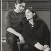 Kenneth Haigh and Colleen Dewhurst in rehearsal for the stage production Caligula