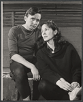 Kenneth Haigh and Colleen Dewhurst in rehearsal for the stage production Caligula