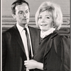Francis Matthews and Ann Bell in rehearsal for the stage production Help Stamp Out Marriage!
