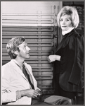 Roddy Maude-Roxby and Ann Bell in rehearsal for the stage production Help Stamp Out Marriage!