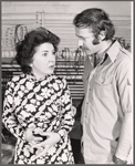 Maureen Stapleton and Charles Siebert in rehearsal for the stage production The Gingerbread Lady