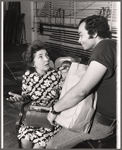 Maureen Stapleton and Alex Colon in rehearsal for the stage production The Gingerbread Lady