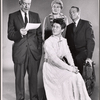 Russell Collins, Ann Shoemaker, Michaele Myers and Leif Erickson in the 1958 tour of the stage production Sunrise at Campobello
