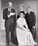 Russell Collins, Ann Shoemaker, Michaele Myers and Leif Erickson in the 1958 tour of the stage production Sunrise at Campobello