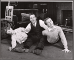 Leif Erickson [center] and unidentified others in the 1958 tour of the stage production Sunrise at Campobello