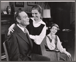 Leif Erickson [left], Michaele Myers [right] and unidentified [center] in the 1958 tour of the stage production Sunrise at Campobello