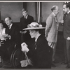 Leif Erickson [left], Michaele Myers [center], Russell Collins [right] and unidentified others in the 1958 tour of the stage production Sunrise at Campobello