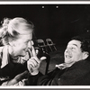 Meryl Streep and Michael Tucker in rehearsal for the 1975 stage production Trelawney of the "Wells"