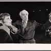 Mary Beth Hurt and Walter Abel in rehearsal for the 1975 stage production Trelawney of the "Wells"