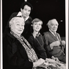 Aline MacMahon, Michael Tucker, Mary Beth Hurt and Walter Abel in rehearsal for the 1975 stage production Trelawney of the "Wells"