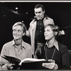 Meryl Streep, Christopher Hewett and Mary Beth Hurt in rehearsal for the 1975 stage production Trelawney of the "Wells"